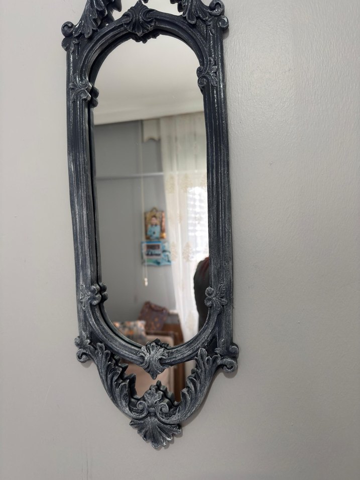 füme rengi vintage duvar aynası - Görsel 2