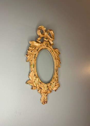 Altın Renkli Dekoratif Oval Çerçeve - Görsel 3