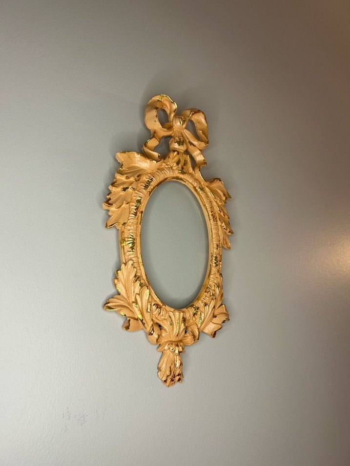 Altın Renkli Dekoratif Oval Çerçeve - Görsel 3