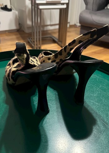 Zigi Soho Kahverengi Leopar Desenli Yüksek Topuklu Stiletto