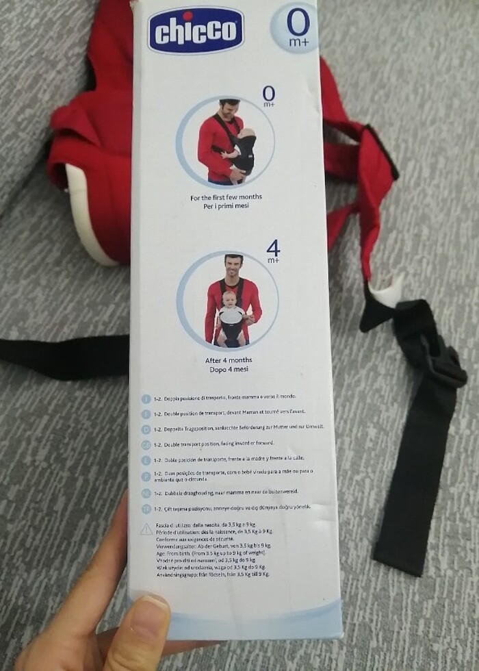 Chicco Marka Kırmızı KANGURU - Görsel 3