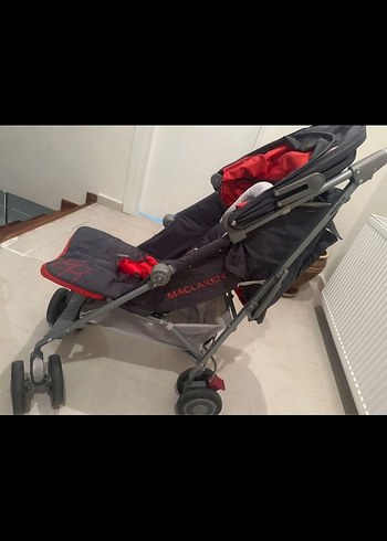 Maclaren Kırmızı Siyah Bebek Arabası - Görsel 2