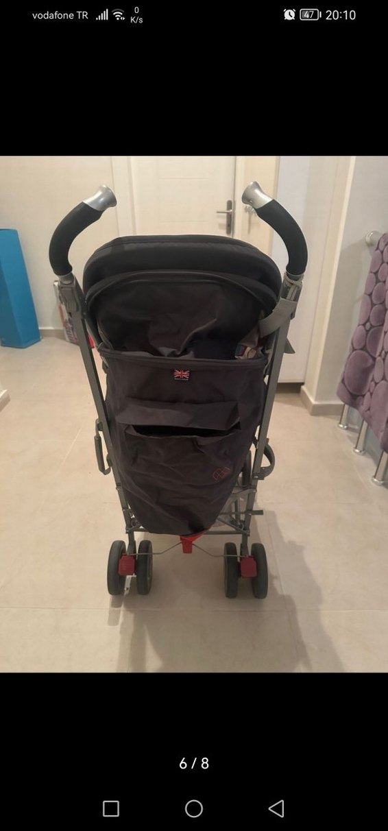 Maclaren Kırmızı Siyah Bebek Arabası - Görsel 4