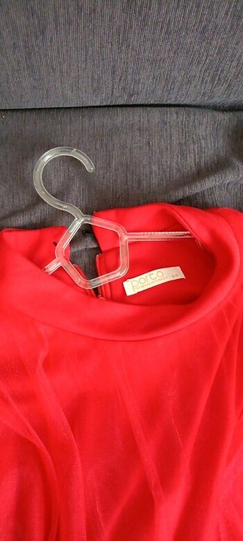 Tüllü tesettür elbise - Görsel 6