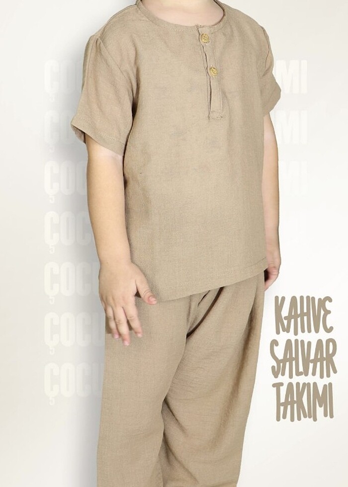 Çocuk Şalvar Takım  - Görsel 2