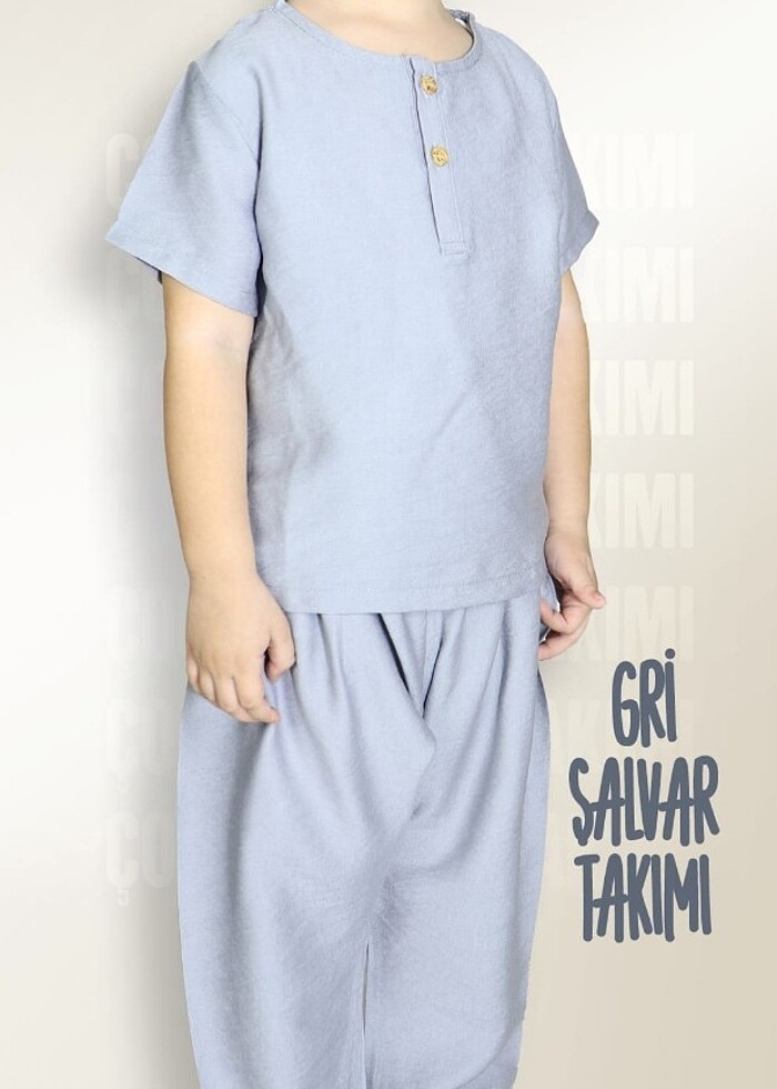 Çocuk Şalvar Takım  - Görsel 3