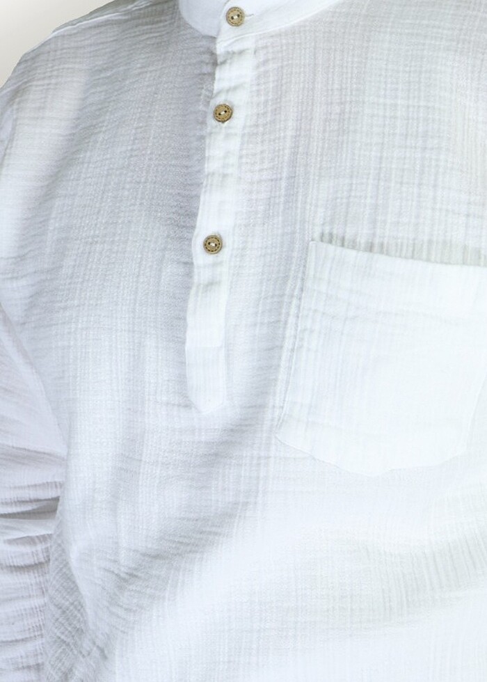 0 Pamuklu Erkek Müslin Umre Takımı  - Görsel 3