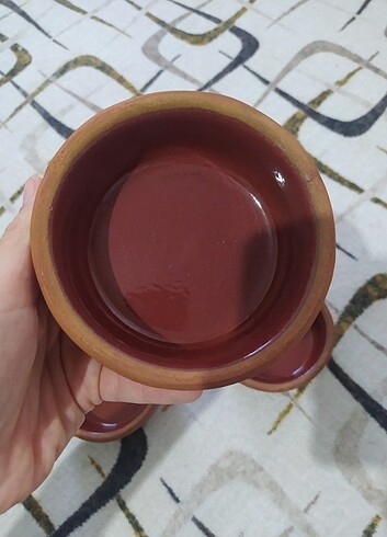 Beden kahverengi Renk Güveç takımı kahvaltılık çerezlik 6 lı takım