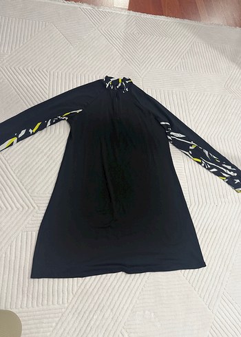 Uzun Kollu Siyah Baskılı haşema üstü - Görsel 4