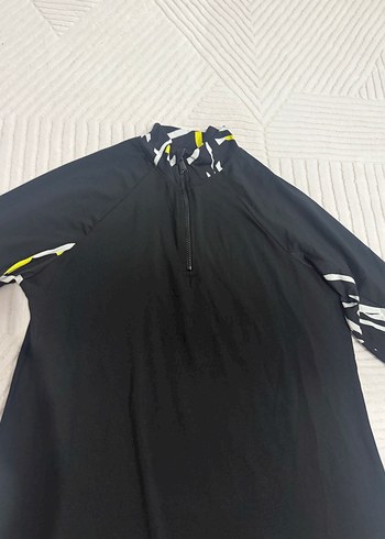 Uzun Kollu Siyah Baskılı haşema üstü - Görsel 5