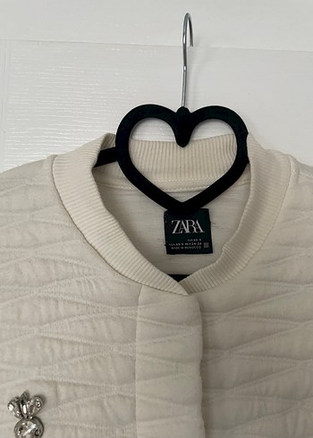 Zara Beyaz Zara Kadın Mont