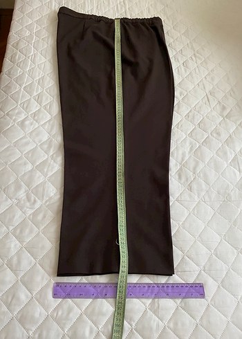 Kadın Kahverengi Kumaş Pantolon - Görsel 6