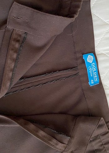 Kadın Kahverengi Kumaş Pantolon - Görsel 2