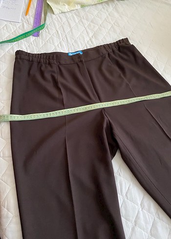 Kadın Kahverengi Kumaş Pantolon - Görsel 4