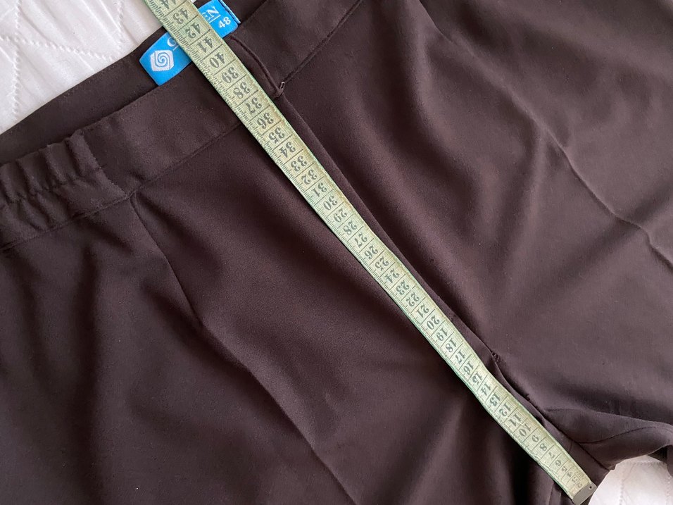 Kadın Kahverengi Kumaş Pantolon - Görsel 3