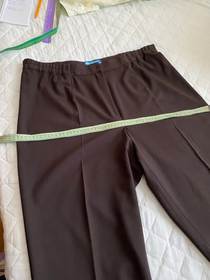 Kadın Kahverengi Kumaş Pantolon - Görsel 4