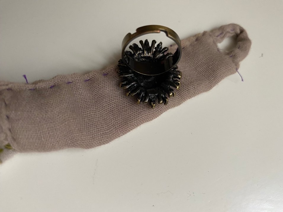 Nakışlı Boncuklu Bohem Kolye- yüzük - Görsel 4