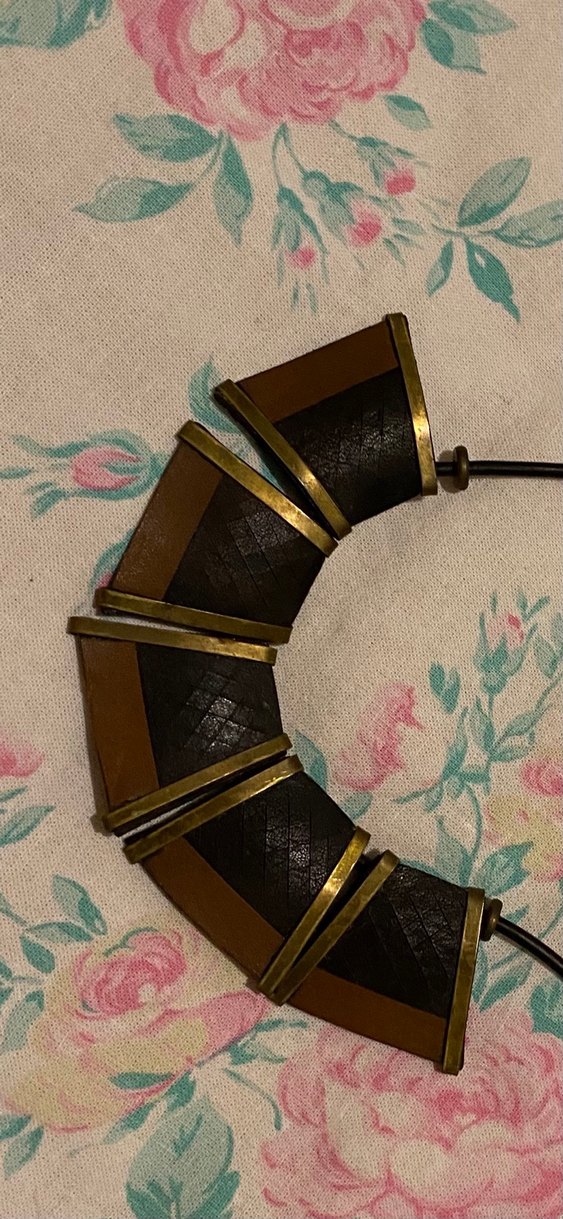 Bohem tarzı deri Kolye - Görsel 2