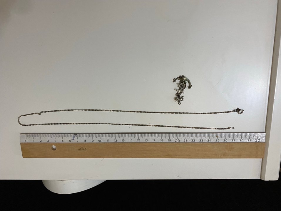 Zincir ve çıpa Kolye - Görsel 2