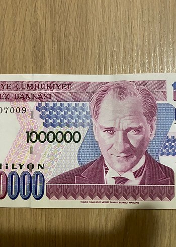 Atatürk Portreli 1 Milyon Lira Hediyelik