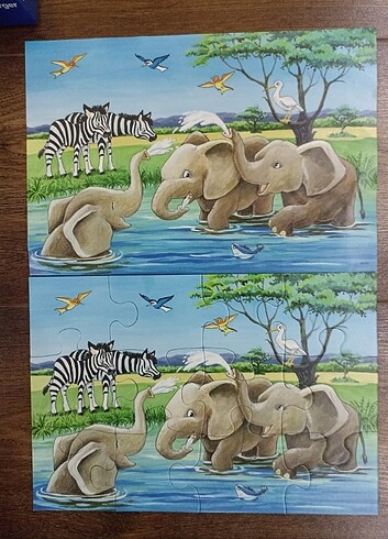 7 adet puzzle 3 yaş için uygundur.