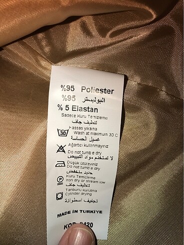 44 Beden camel Renk Ceket