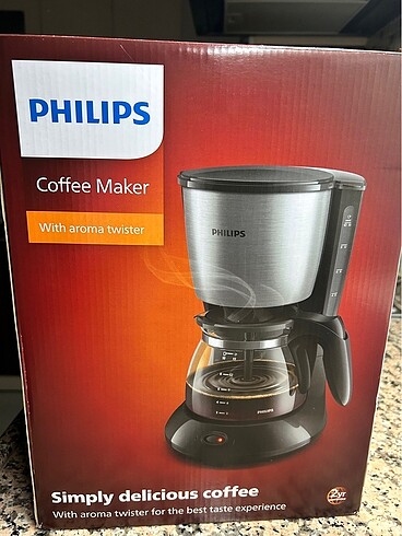 Sıfır Philips filtre kahve makinesi