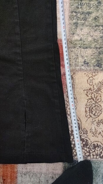 42 Beden Trendyolmilla paçaları yırtmaçlı kot pantolon
