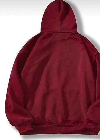 l Beden bordo Renk Bordo Kanguru Sweatshirt