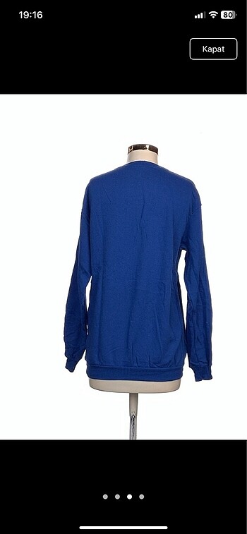 m Beden Mavi Sweatshirt