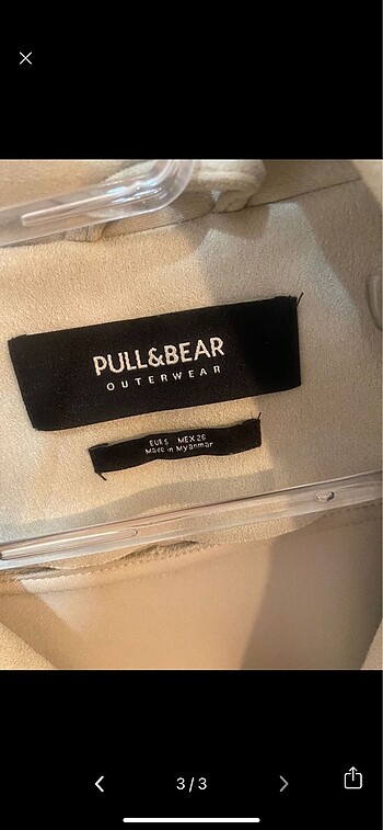 xs Beden pull and bear ceket
