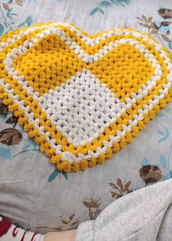 Renkli Sarı Kalp Şekilli Banyo Süngeri - Görsel 3