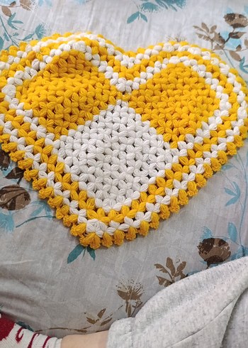 Renkli Sarı Kalp Şekilli Banyo Süngeri - Görsel 2