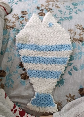 Pastel Mavi Balık Tasarımlı Banyo Süngeri - Görsel 2