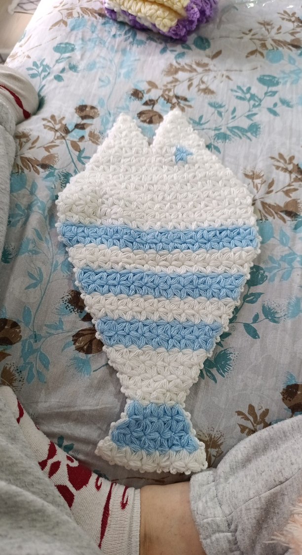 Pastel Mavi Balık Tasarımlı Banyo Süngeri - Görsel 2