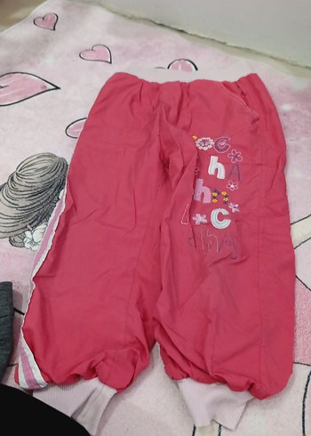 Kız Çocuk Pembe Rahat Kesim Pantolon