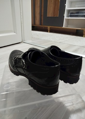 40 Numara Klasik Siyah Deri Tokalı İNCİ Marka Bayan Ayakkabı - Görsel 3