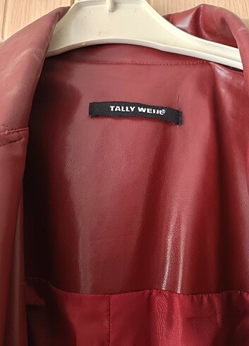 Tally Weijl Bordo deri ceket
