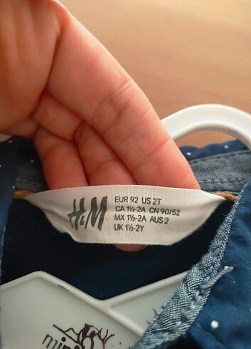 18-24 Ay Beden lacivert Renk H&M gömlek