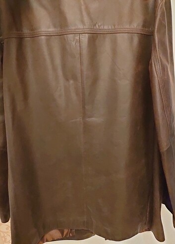 Acı kahverengi erkek hakiki deri ceket - Görsel 2