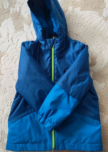 Erkek Çocuk Mavi Fermuarlı Kar Montu - Görsel 3