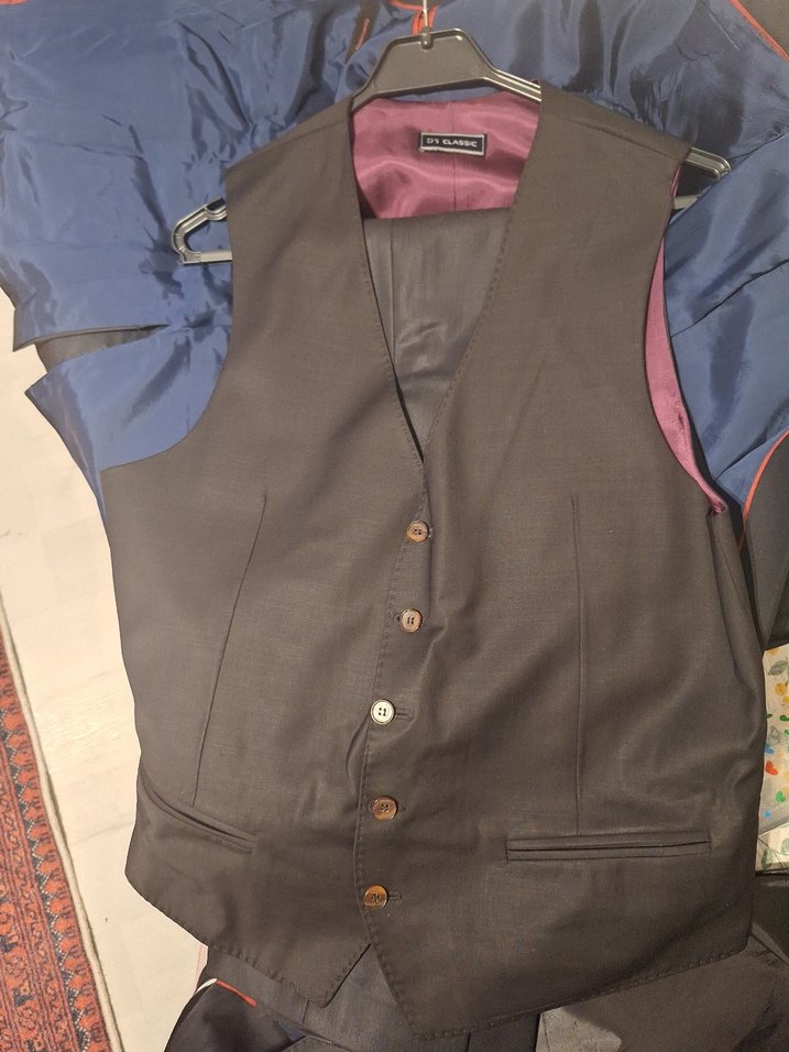 Gri Regular Fit Erkek Takım Elbise - Görsel 5