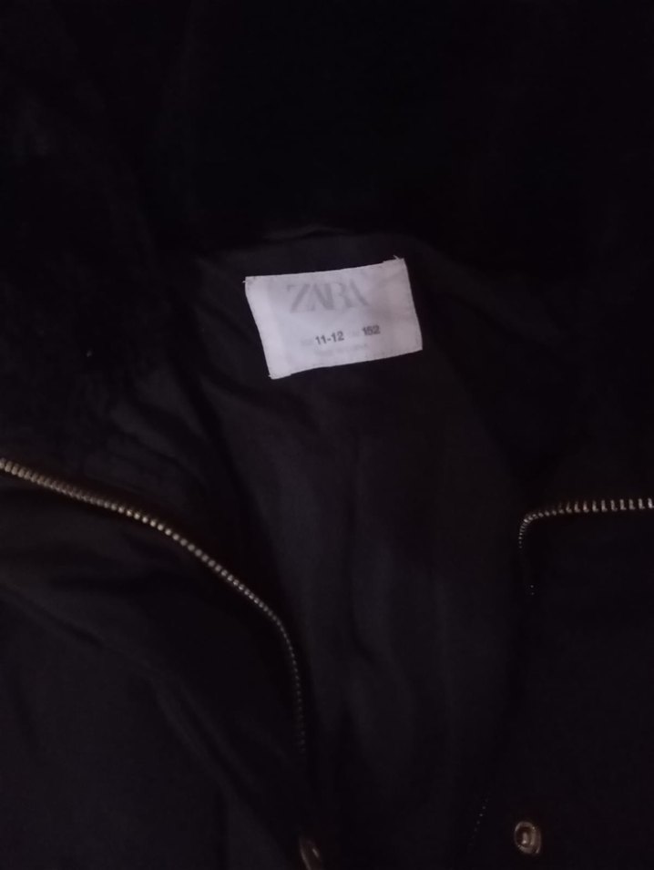 Kürklü Siyah Çocuk Kışlık Mont - Görsel 2