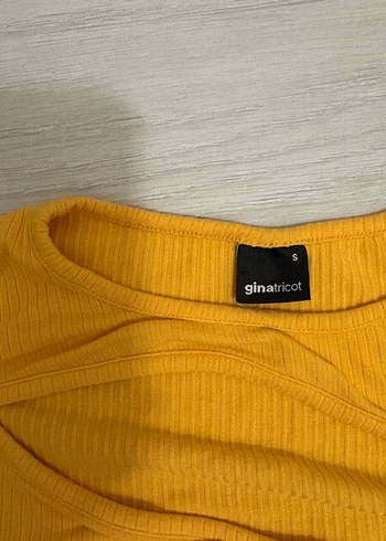LC Waikiki Kadın Sarı Kısa Kollu Fitted Tişört