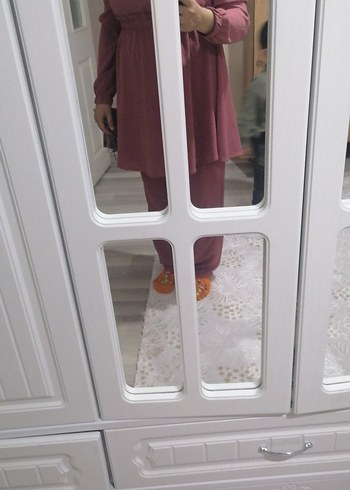 pembe tunik pantalon42beden ama genis