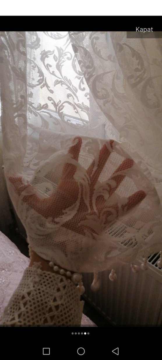 boncuklu kruvaze perde eni 3 boyu 250 - Görsel 5