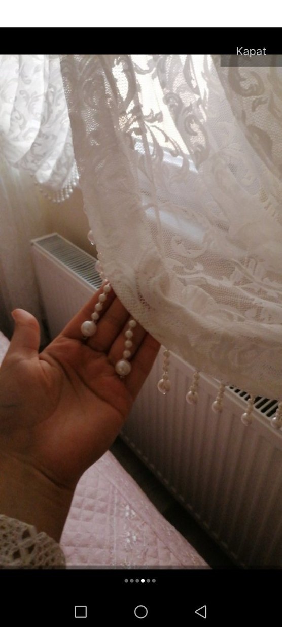 boncuklu kruvaze perde eni 3 boyu 250 - Görsel 4