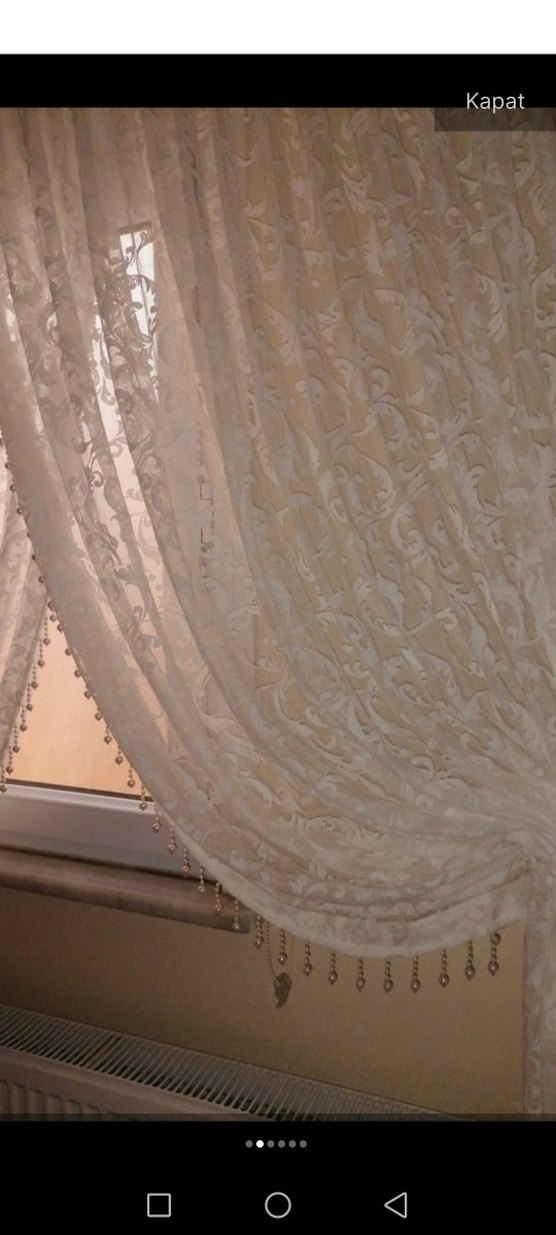 boncuklu kruvaze perde eni 3 boyu 250 - Görsel 3
