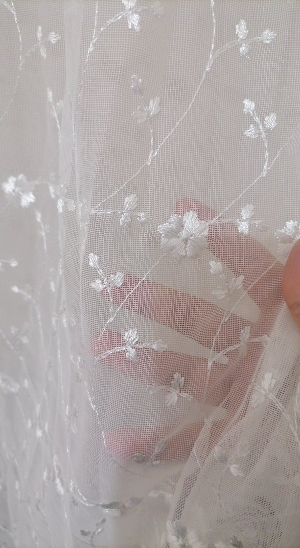 Beyaz Düz Tül Perde 2adet var adet fiyati - Görsel 2