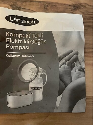 Lansiloh Tekli Elektrikli Gögüs Pompası